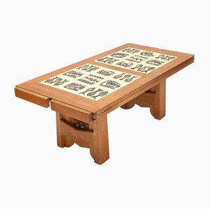 Mesa de comedor de Guillerme Et Chambron, años 50