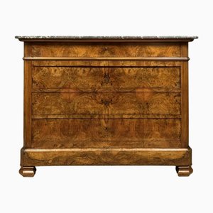 Louis Philippe Kommode aus Nussholz, 1830er-1840er