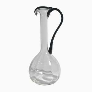 Vintage Murano Handled Glass Vase, 1970s