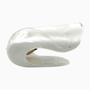 Skulpturale muschelförmige Tischlampe aus geblasenem Muranoglas von La Murrina, Italien, 1970er