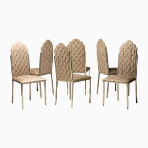 Alain Delon Chairs by Alain Delon for Maison Jansen, 1980s, Set of 6