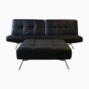 Juego de Sofá Smala con otomana atribuido a Pascal Mourgue para Ligne Roset. Juego de 2