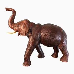 Vintage Leather Elephant, 1970s