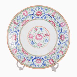 Piatto in porcellana della dinastia Qing, Cina, metà XIX secolo