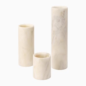 Vase Minimaliste en Marbre par Manuel Aires mateus, Set de 3