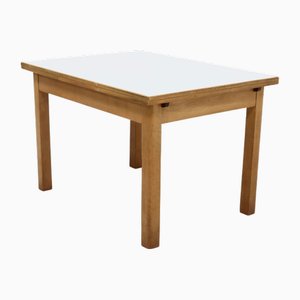 Extendable Birch and Melamine Dining Table, 1960s
