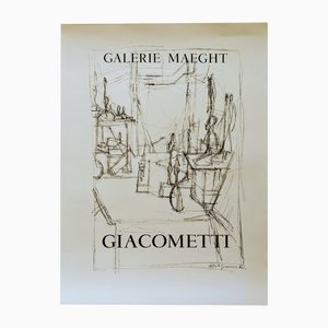 Atelier d'Artiste Lithograph Poster by Alberto Giacometti, 1951