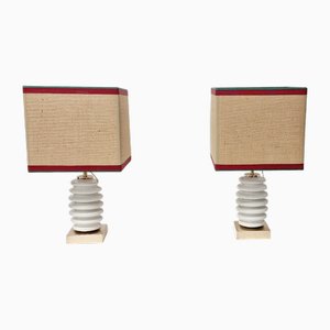 Verbano Insulator Tischlampen, Italien, 1960er, 2er Set