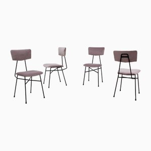 Sillas de comedor italianas al estilo de BBPR, años 50. Juego de 4