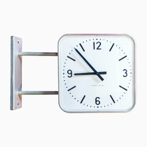Vintage Wall Clock with Aluminum Case by Gio Ponti for E. Boselli, 1936
