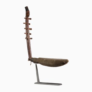 Carved Wooden Harp, Mangbetu / Azande, DRC, Early 20th Century