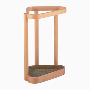 Umbrella Stand in Birch and Brass by Alvar Aalto for Artek, Finland, 1960s