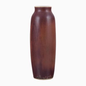 Grand Vase en Céramique dans des Tons Marrons par Carl Harry Stålhane pour Rörstrand