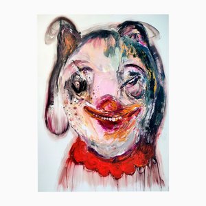 Juliane Hundertmark, Mickey Mouse, 2023, óleo sobre papel