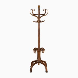 Appendiabiti tardo vittoriano in legno curvato di Thonet, fine XIX secolo
