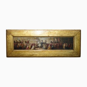 Der Schwarze Prinz mit König Johann II. von Frankreich als Gefangener, Ölgemälde, gerahmt
