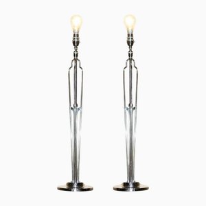 Lampes de Bureau Articulées Elsie Roberts Oswald Partridge Milne, 1930s, Set de 2