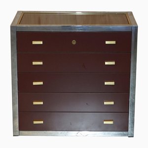 Mid-Century Modern Renato Zevi Chests of Drawers Margaret Thatcher Home