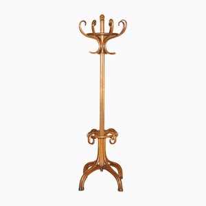 Huge 1900s Thonet Revolving Bentwood Hat Coat & Scarf Floor Standing Rack from Thonet, 1890s