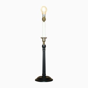 Fine Vaughan Fluted Column Candelabra Table Lamp with Bronzed Fittings