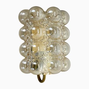 Vintage Amber Glass Wall Light by Helena Tynell for Glashütte Limburg, 1970s
