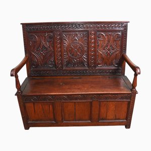 Victorian Oak Bench, 1840