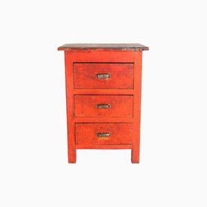 Cajonera industrial vintage de madera