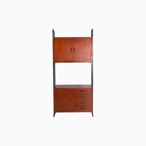 Bibliothèque Modulable en Bois et Métal, 1960s