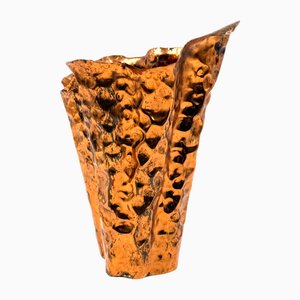 Mid-Century Copper Vase by Angelo Bragalini, Bologna, Italy, 1960s