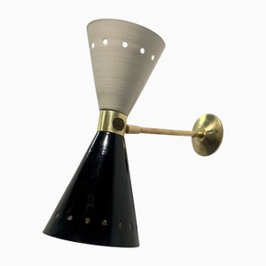 Diablo Model Brass Sconce, 1950s