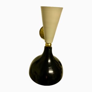 Diablo Wandleuchte aus Messing, 1950er