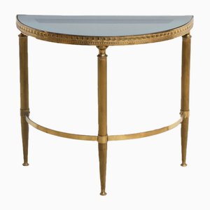 Petite Table d'Appoint en Laiton de Maison Bagues, 1960s