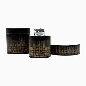 Set pour Fumeurs Hollywood Regency en Porcelaine par Hans Theo Baumann pour Rosenthal, Allemagne, 1970s, Set de 3