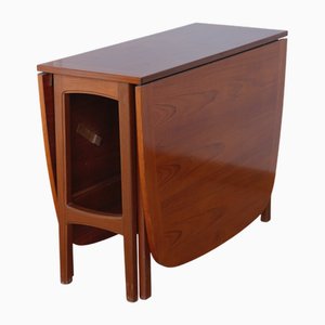 Mesa escandinava rectangular de hojas abatibles, años 60