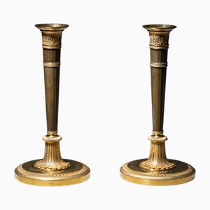Bougeoirs Empire Début 19ème Siècle, Set de 2