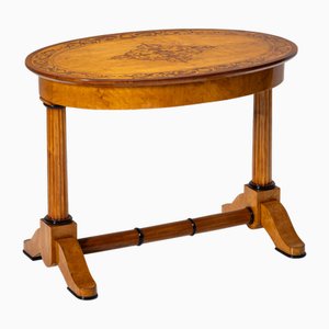 Ovaler Biedermeier Tisch, 1840er
