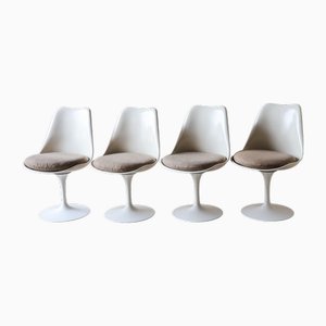 Vintage Tulip Chairs attributed to Eero Saarinen for Knoll, 1970s, Set of 4