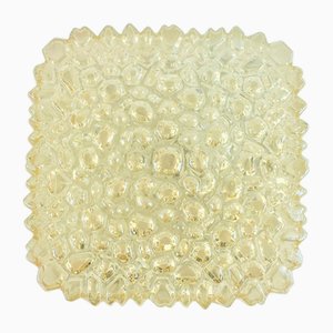 Mid-Century Amber Bubble Glass Wall Lamp by Helena Tynell for Limburg, Germany, 1970s
