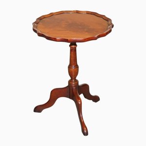 Vintage Pie Crust Beistelltisch aus Nussholz von Charles Barr