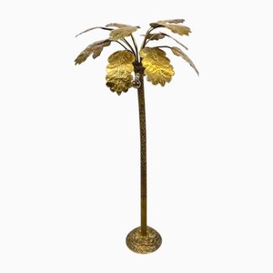 Regency Palmtree Stehlampe aus Messing, 1900er