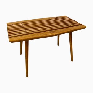 Tavolino da caffè Mid-Century in quercia, anni '70
