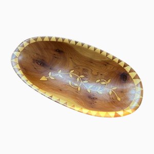 Handgefertigter orientalischer Vintage Obstkorb aus Thujaholz
