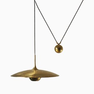 Onos 55 Counterbalance Hängelampe aus Messing von Florian Schulz