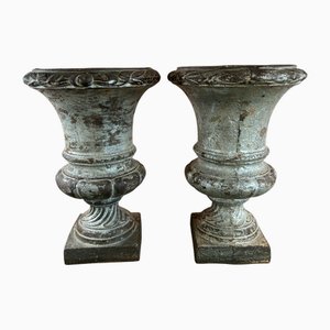 Medici Vasen aus Gusseisen, 1864, 2er Set