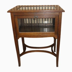 Art Nouveau Tea or Bar Cabinet with Glass, 1890s