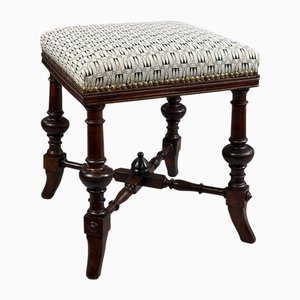 Antiker Geschwungener Hocker, 1880er