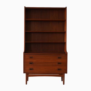 Dänisches Teak Bücherregal, 1950er