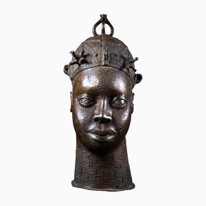Ife Bini / Edo Artist, Head of Queen Mother, Pre-1800, Bronze