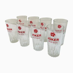 Vintage French Juice Glasses, 1960s, Set of 8