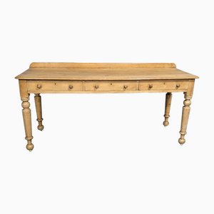 Consola de recibidor victoriana temprana de pino, década de 1850